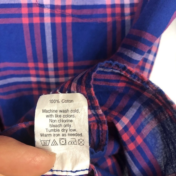 J. Crew Factory Long Sleeve Plaid Button Shirt Fitted Lightweight Cotton - Picture 8 of 9